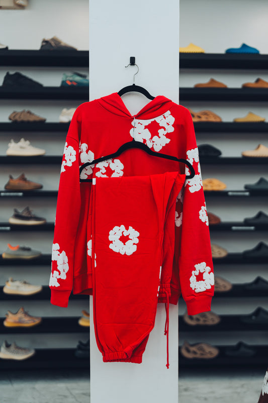 DENIM TEARS - THE COTTON WREATH RED