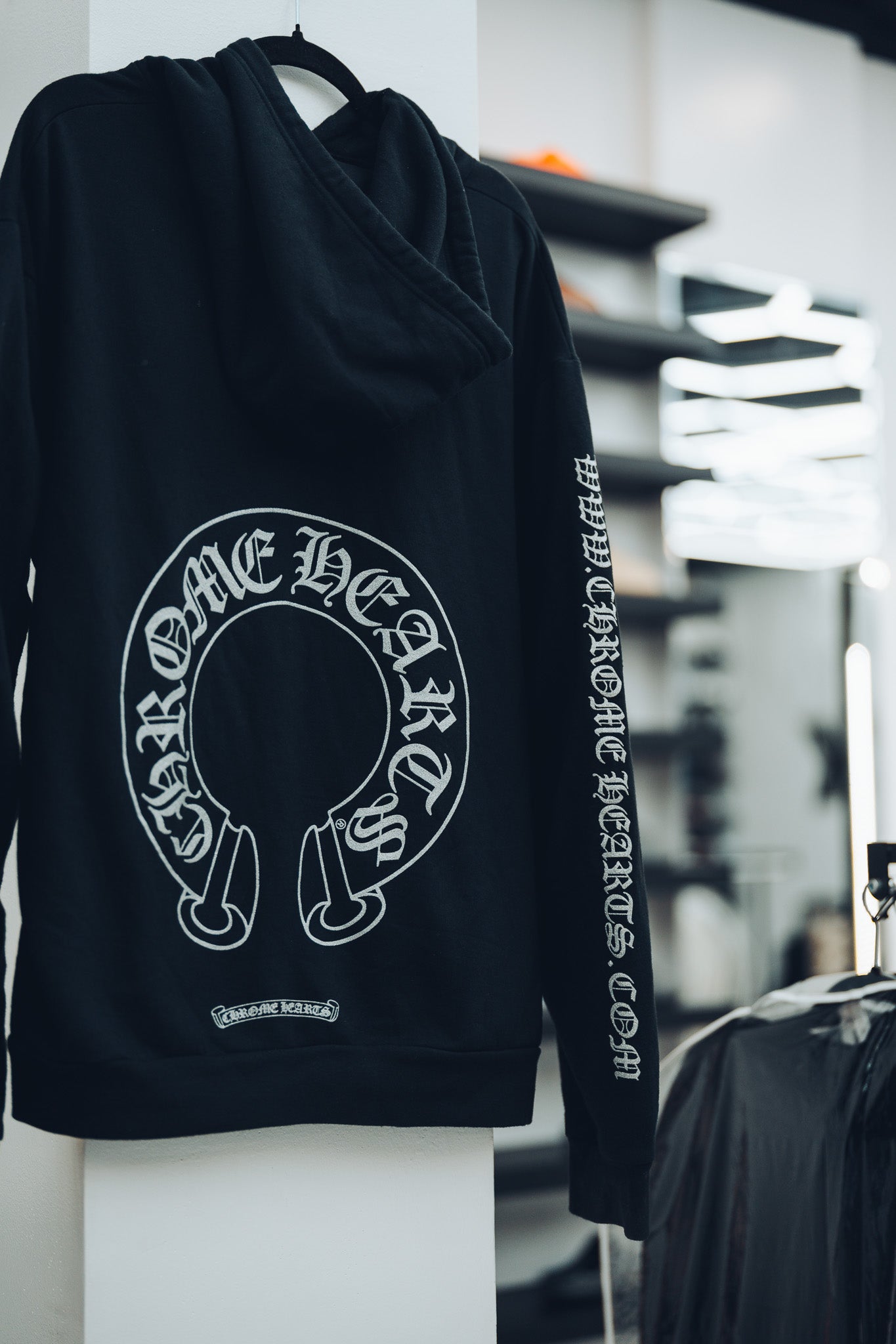 CHROMEHEARTS SILVER GLITTER HOODIE