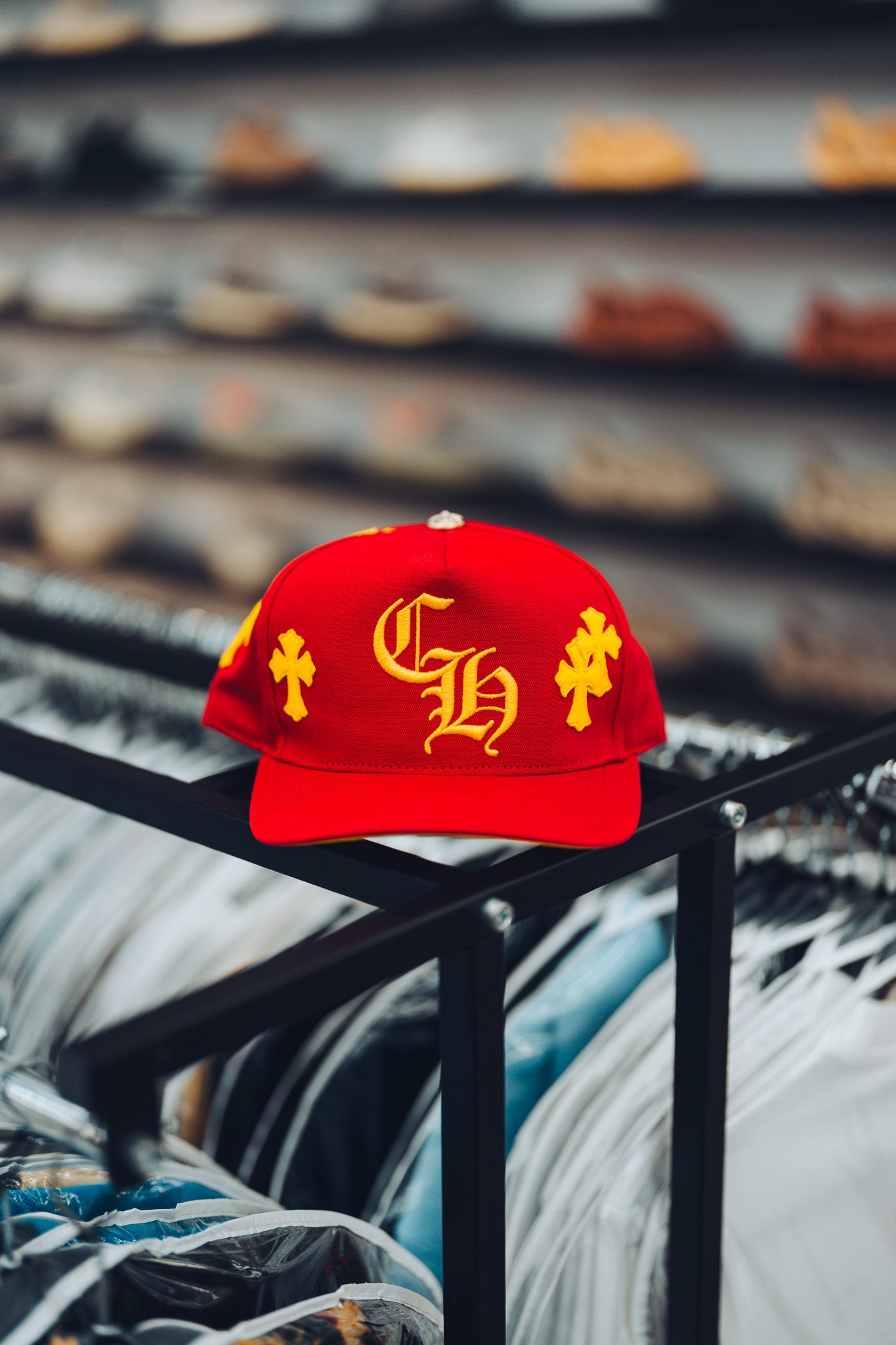 CHROMEHEARTS CROSS PATCH HAT