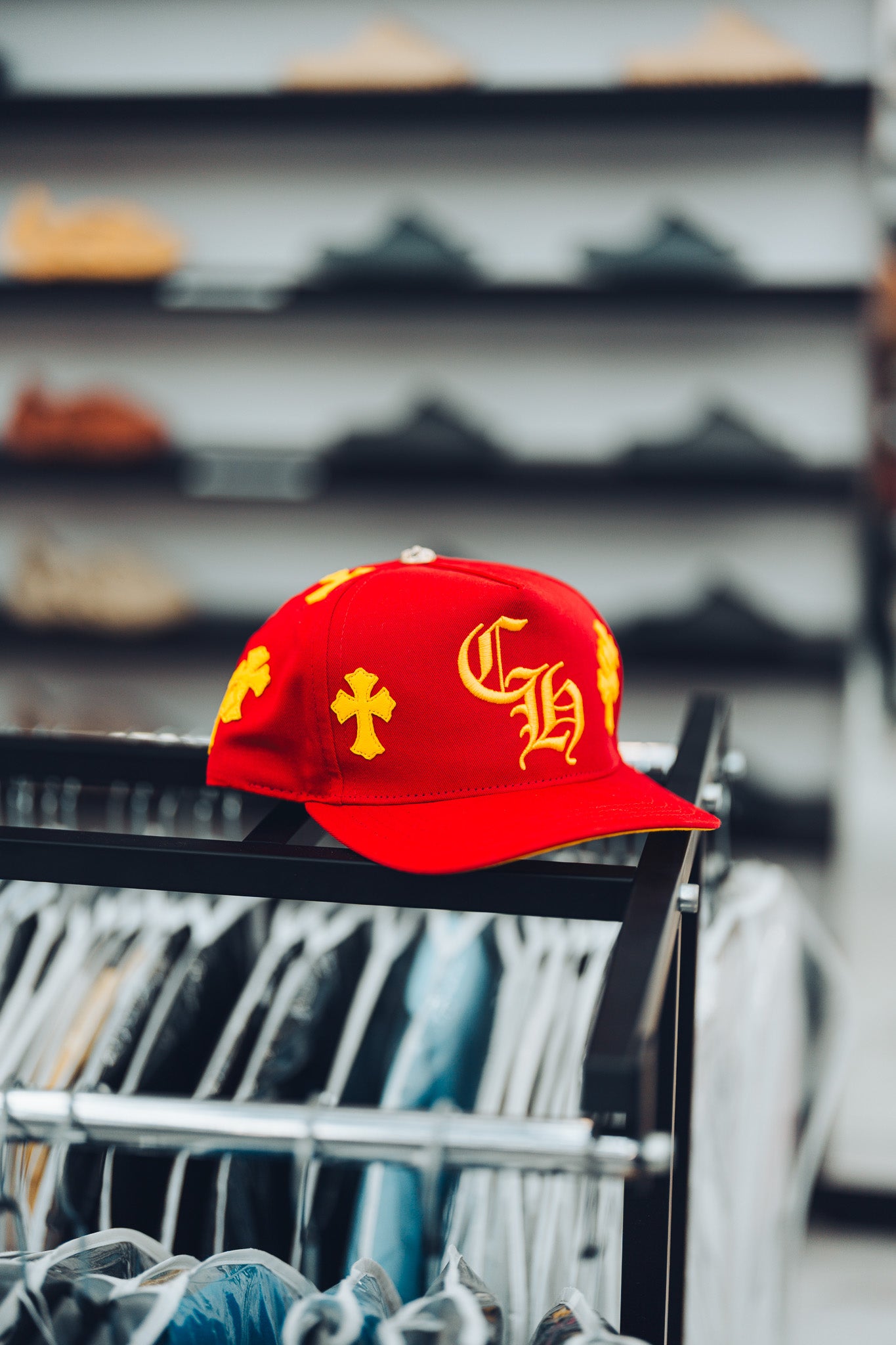 CHROMEHEARTS CROSS PATCH HAT
