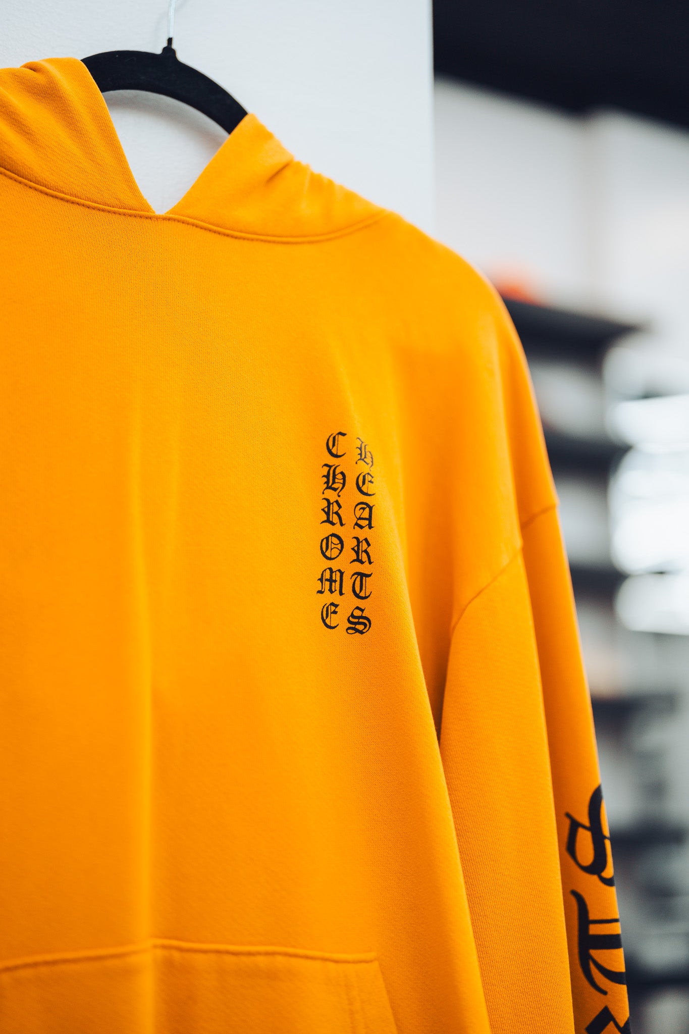 CHROMEHEARTS SCRIPT YELLOW HOODIE