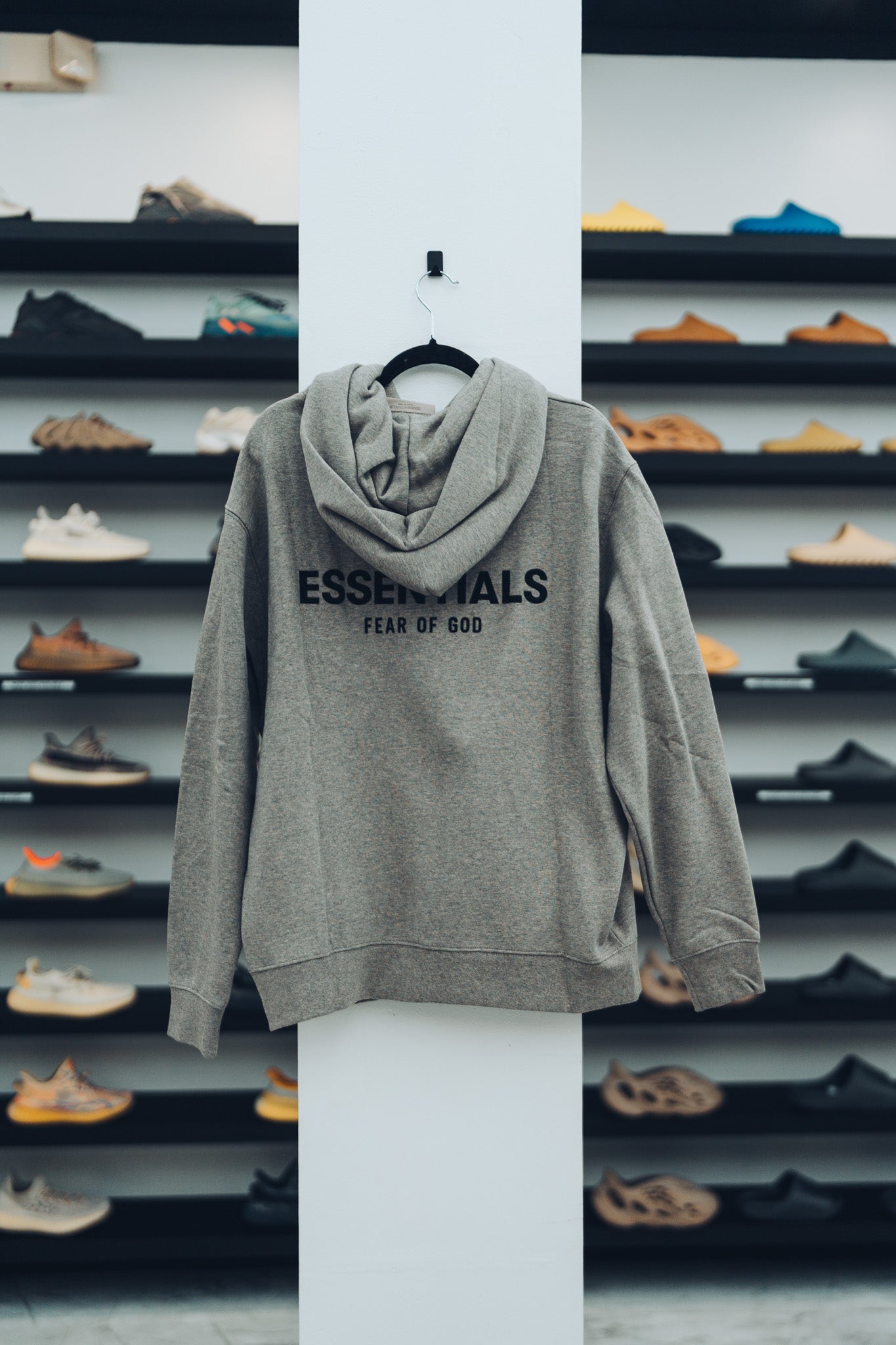 ESSENTIALS - DARK OATMEAL HOODIE