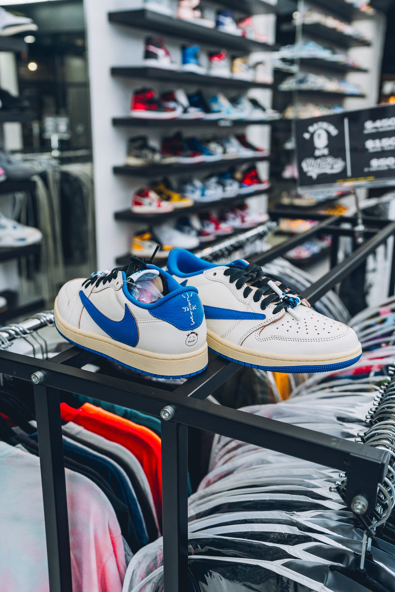 Jordan 1 Fragment x Travis Scott Sail Military Blue