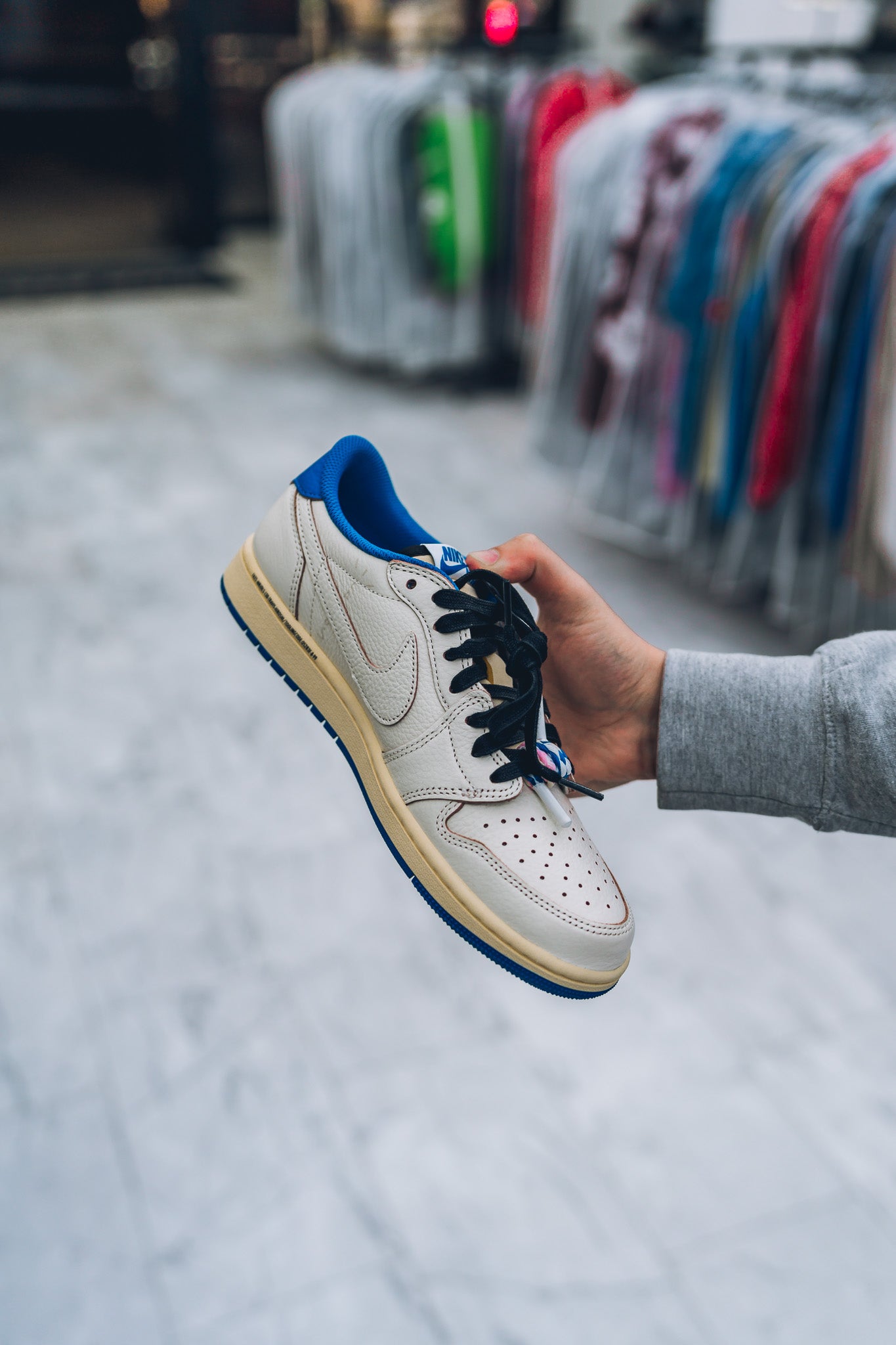 Jordan 1 Fragment x Travis Scott Sail Military Blue