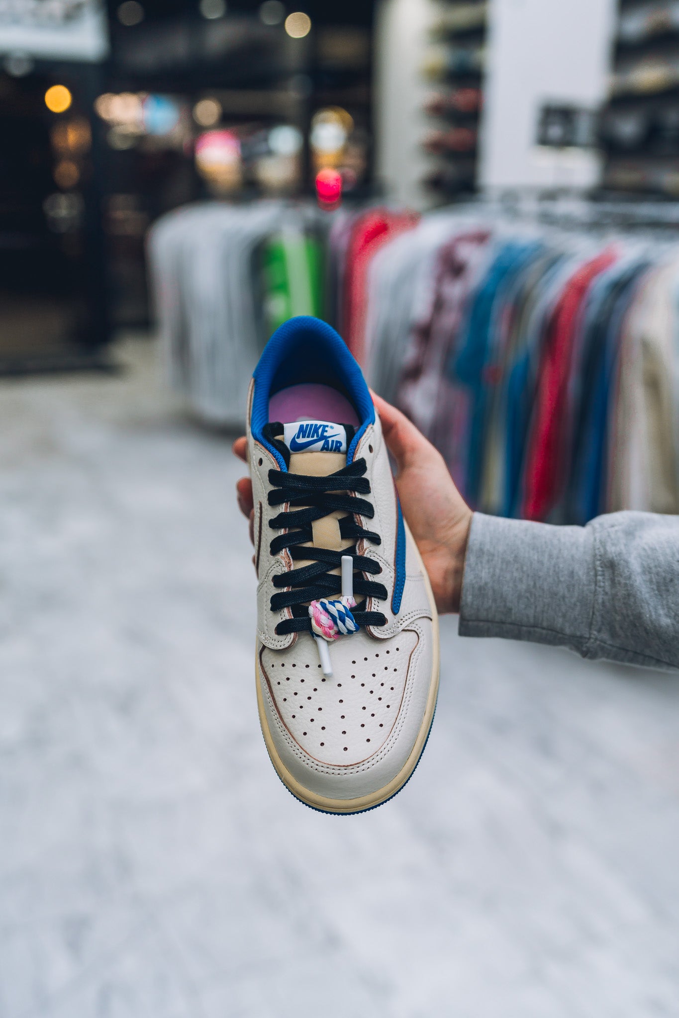 Jordan 1 Fragment x Travis Scott Sail Military Blue