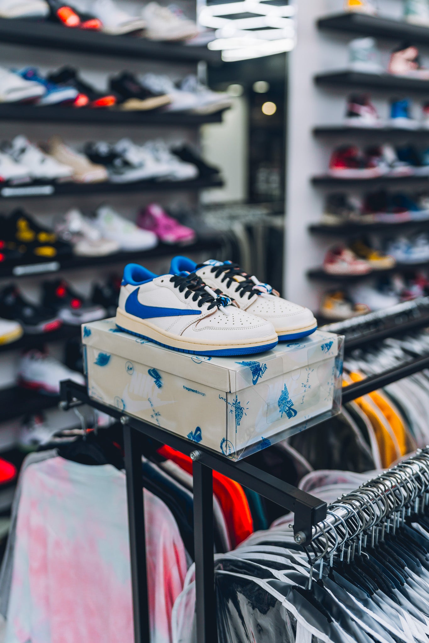 Jordan 1 Fragment x Travis Scott Sail Military Blue