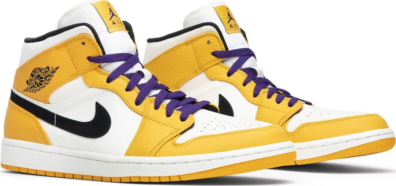 Air Jordan 1 Mid 'Lakers Gold' 