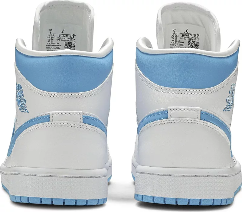 Wmns Air Jordan 1 Mid 'UNC'