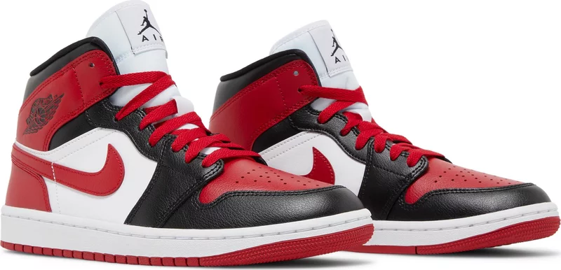 Women's Nike Air Jordan 1 Mid 'Alternate Bred Toe' 