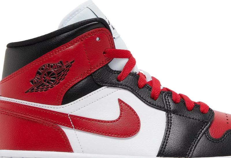 Women's Nike Air Jordan 1 Mid 'Alternate Bred Toe' 