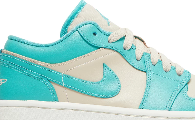 (WMNS) Air Jordan 1 Low 'Tropical Teal Sandy Beige'