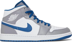 Air Jordan 1 Mid 'True Blue Cement"