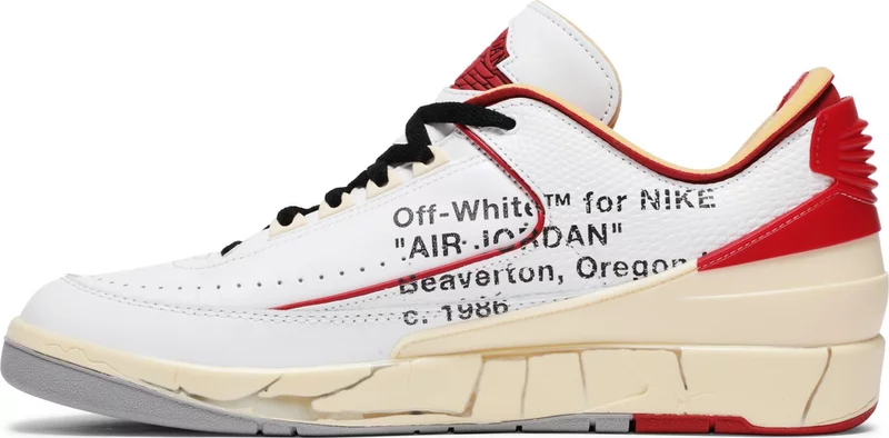 Off-White x Air Jordan 2 Retro Low SP 'White Varsity Red' 