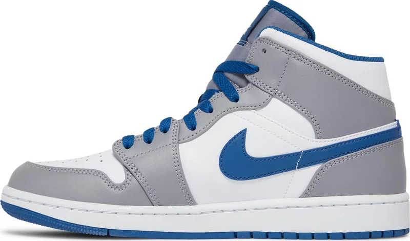 Air Jordan 1 Mid 'True Blue Cement"