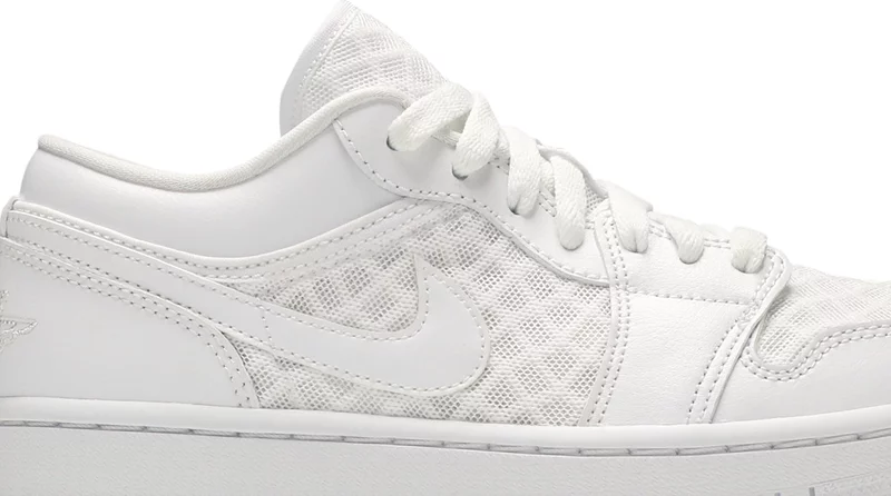 Wmns Air Jordan 1 Low Breathe 'Triple White'