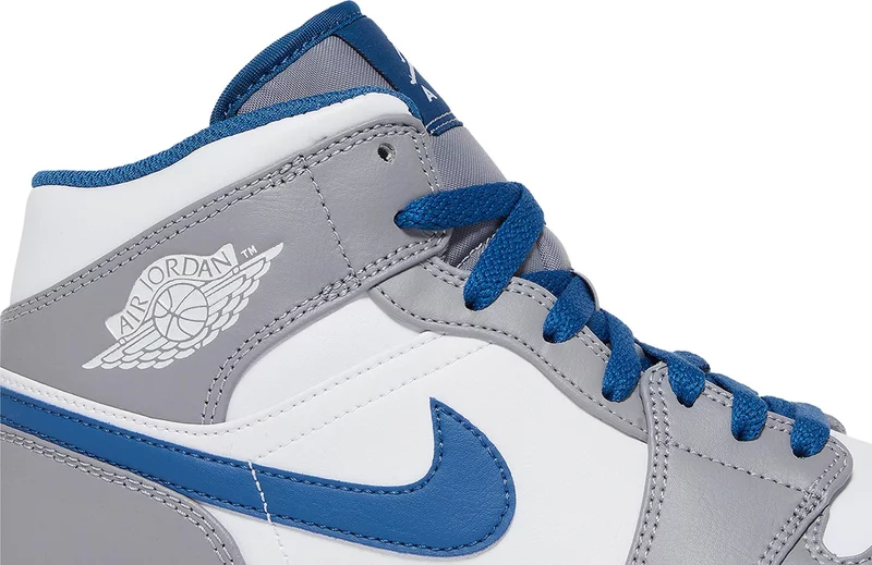 Air Jordan 1 Mid 'True Blue Cement"