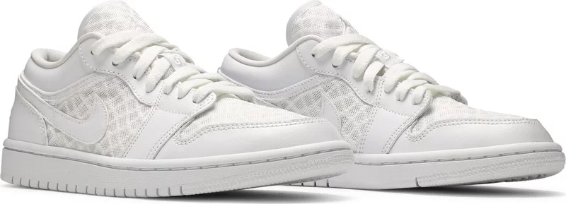 Wmns Air Jordan 1 Low Breathe 'Triple White'