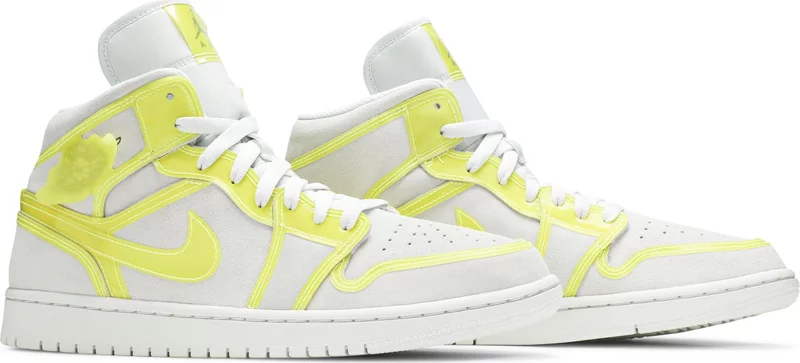 (WMNS) Air Jordan 1 Mid LX 'Off White Opti Yellow'