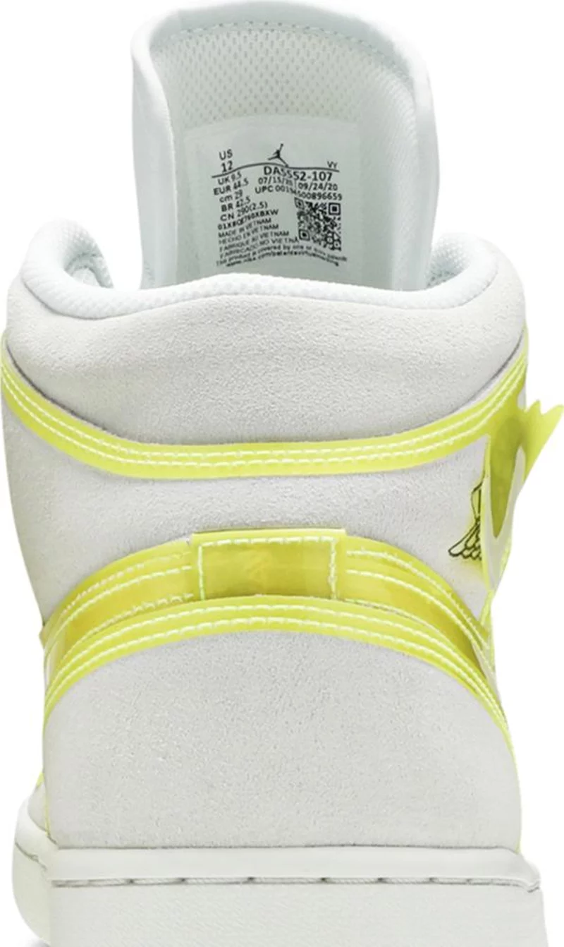 (WMNS) Air Jordan 1 Mid LX 'Off White Opti Yellow'