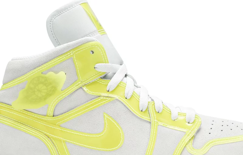 (WMNS) Air Jordan 1 Mid LX 'Off White Opti Yellow'