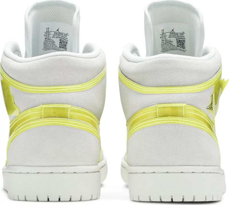 (WMNS) Air Jordan 1 Mid LX 'Off White Opti Yellow'