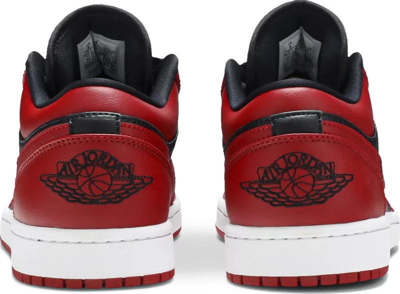 Air Jordan 1 Low 'Reverse Bred Pebbled Swoosh' 