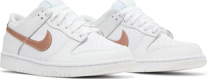 Dunk Low GS 'White Metallic Red Bronze'