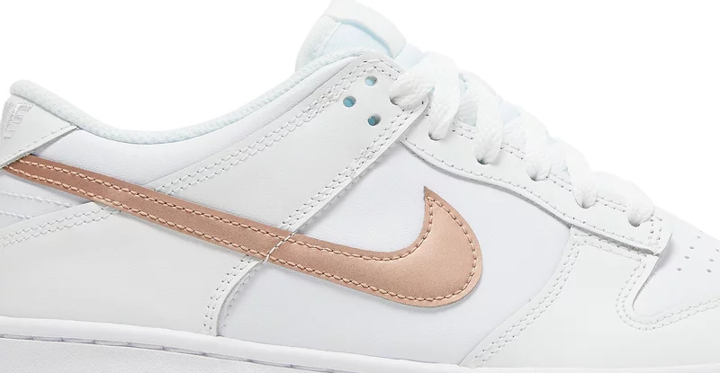 Dunk Low GS 'White Metallic Red Bronze'